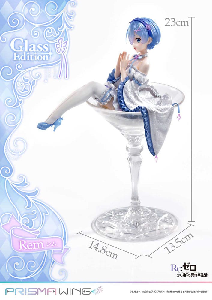 Rem - Re:ZERO - Glass Edition - Prisma Wing - Prime 1 Studio - Anime Akademie