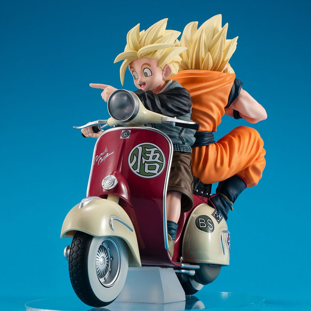 Super Saiyajin Son Goku, Son Gohan & Bike - Dragon Ball - Desktop Real McCoy EX - Megahouse - Anime Akademie