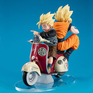 Super Saiyajin Son Goku, Son Gohan & Bike - Dragon Ball - Desktop Real McCoy EX - Megahouse - Anime Akademie