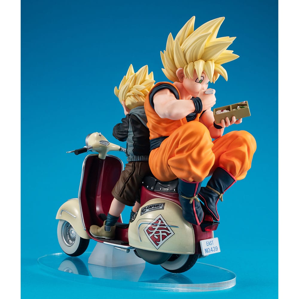 Super Saiyajin Son Goku, Son Gohan & Bike - Dragon Ball - Desktop Real McCoy EX - Megahouse - Anime Akademie